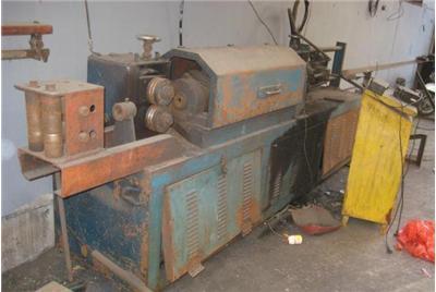 正在使用中的線材調(diào)直機 鋼材銷售戶 鋼筋工 包工頭-泰安設備